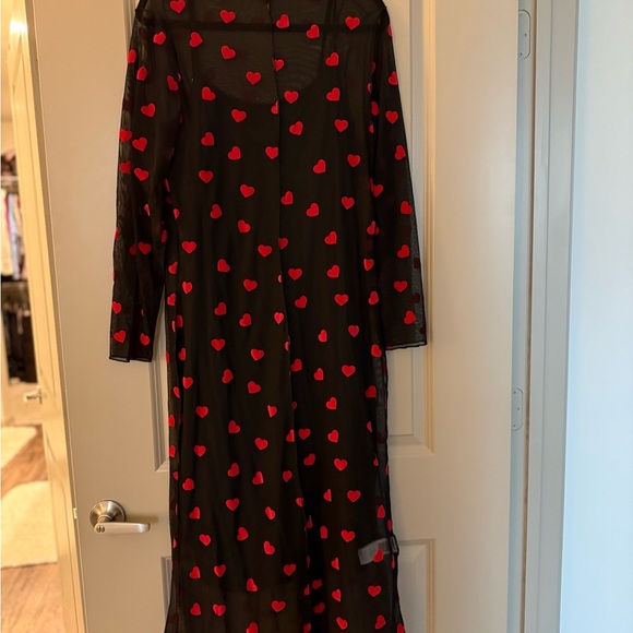 SHEIN Black Sheath Dress with Bishop Sleeves for Cocktail - Picture 2 of 3